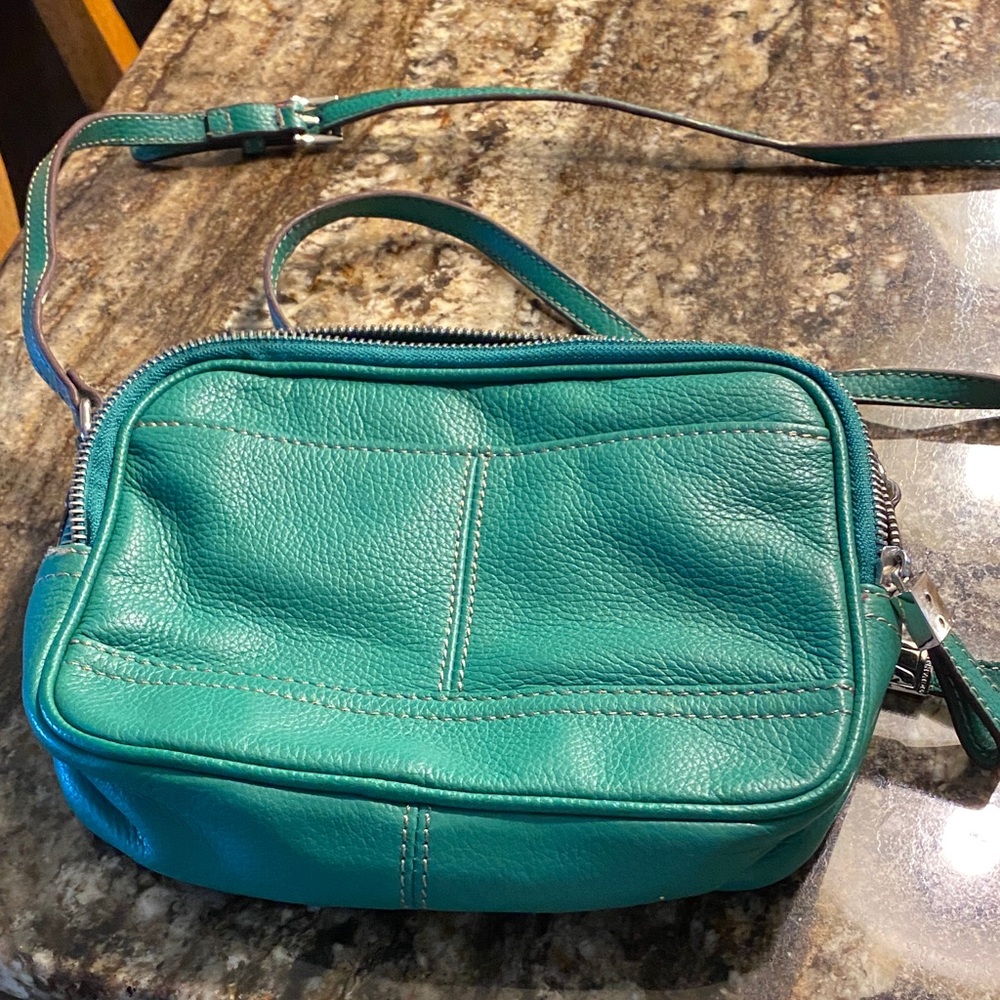 Tignanello green Leather Crossbody Bag